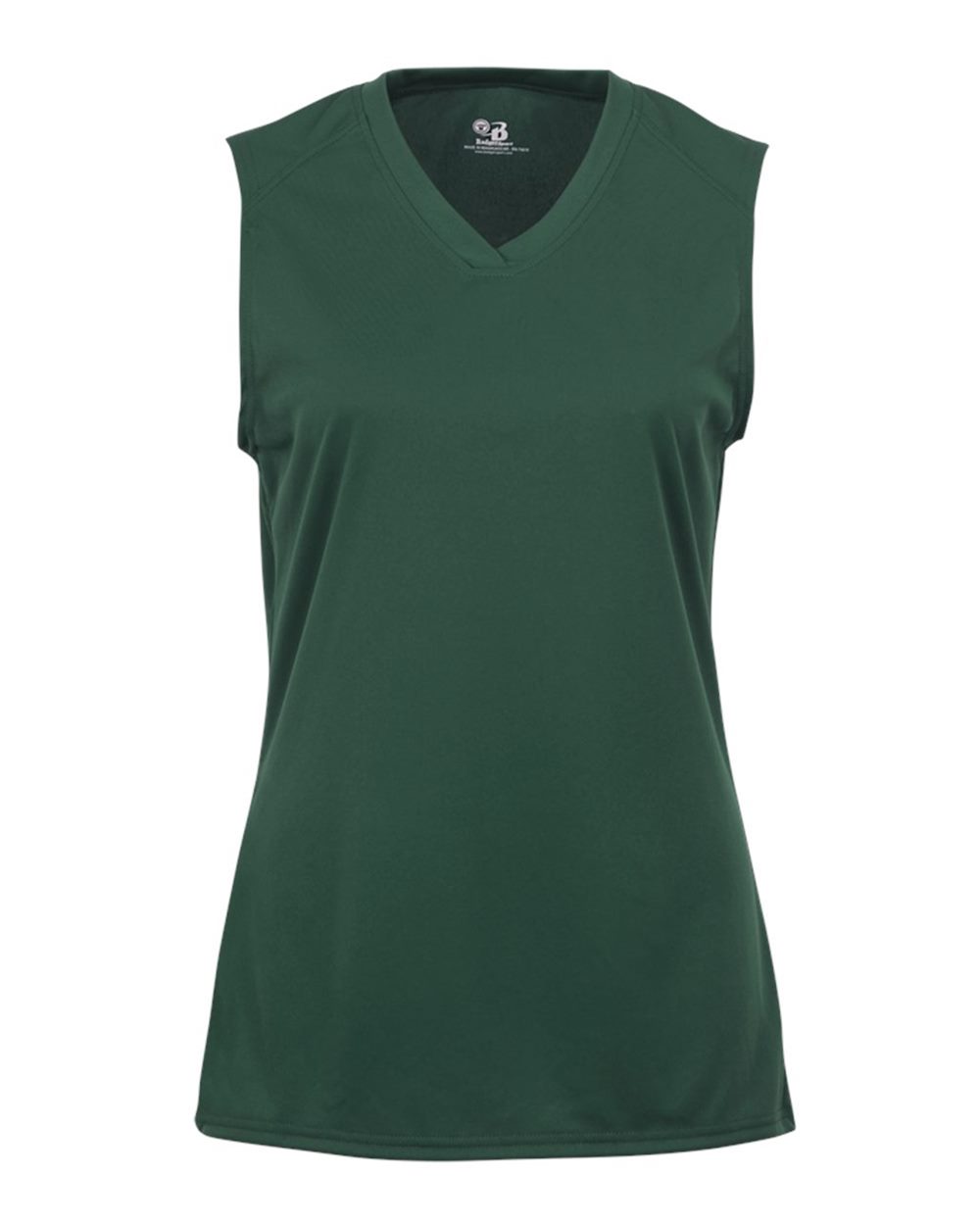Badger Girls' B-Core Sleeveless T-Shirt. 2163 - Forest