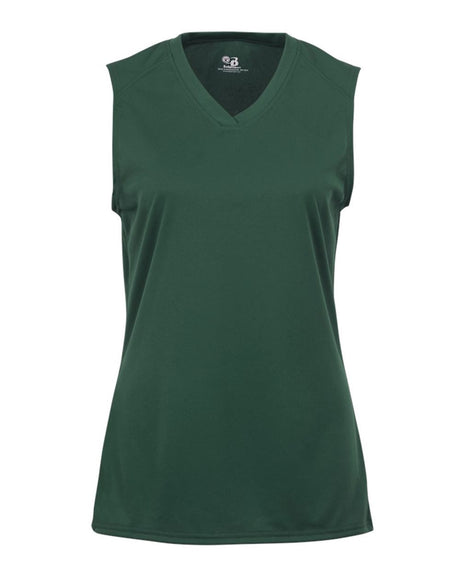 Badger Girls' B-Core Sleeveless T-Shirt. 2163 - Forest