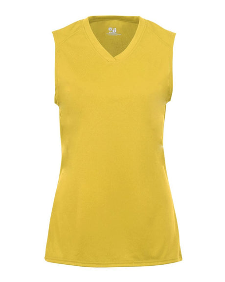 Badger Girls' B-Core Sleeveless T-Shirt. 2163 - Gold