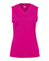Badger Girls' B-Core Sleeveless T-Shirt. 2163 - Hot Pink