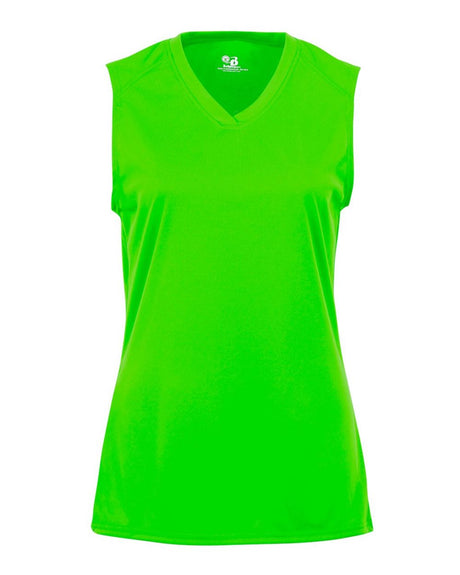 Badger Girls' B-Core Sleeveless T-Shirt. 2163 - Lime