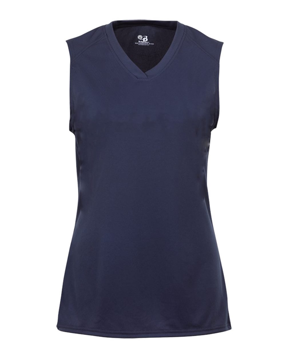 Badger Girls' B-Core Sleeveless T-Shirt. 2163 - Navy