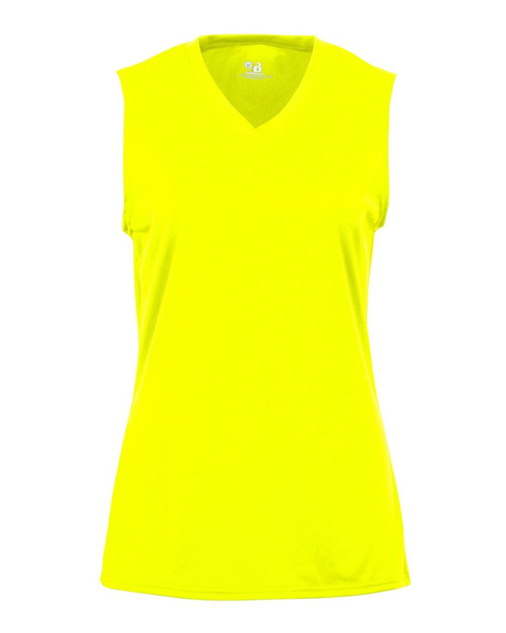 Badger Girls' B-Core Sleeveless T-Shirt. 2163 - Safety Yellow