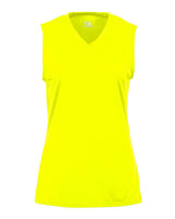 Badger Girls' B-Core Sleeveless T-Shirt. 2163 - Safety Yellow