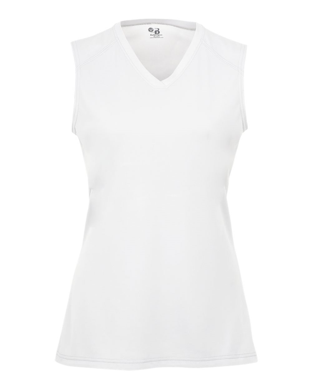 Badger Girls' B-Core Sleeveless T-Shirt. 2163 - White