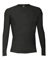 Badger Men's Pro-Compression Long Sleeve T-Shirt. 4605 - Black