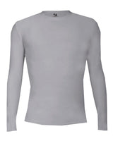 Badger Men's Pro-Compression Long Sleeve T-Shirt. 4605 - Silver