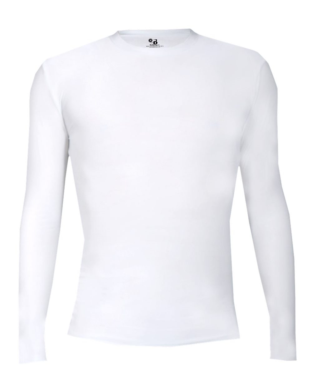 Badger Men's Pro-Compression Long Sleeve T-Shirt. 4605 - White