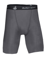 Badger Men's Pro-Compression Shorts. 4607 - Graphite