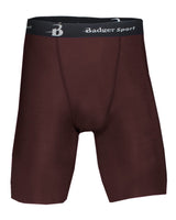 Badger Men's Pro-Compression Shorts. 4607 - Maroon