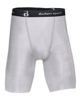 Badger Men's Pro-Compression Shorts. 4607 - Silver