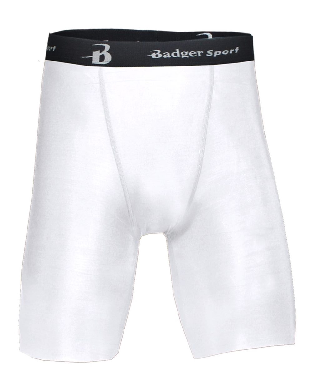 Badger Men's Pro-Compression Shorts. 4607 - White