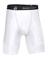 Badger Men's Pro-Compression Shorts. 4607 - White