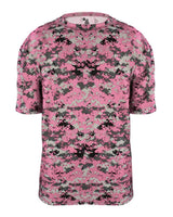 Badger Youth Digital Camo T-Shirt. 2180 - Pink Digital