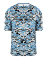 Badger Youth Digital Camo T-Shirt. 2180 - Columbia Blue Digital