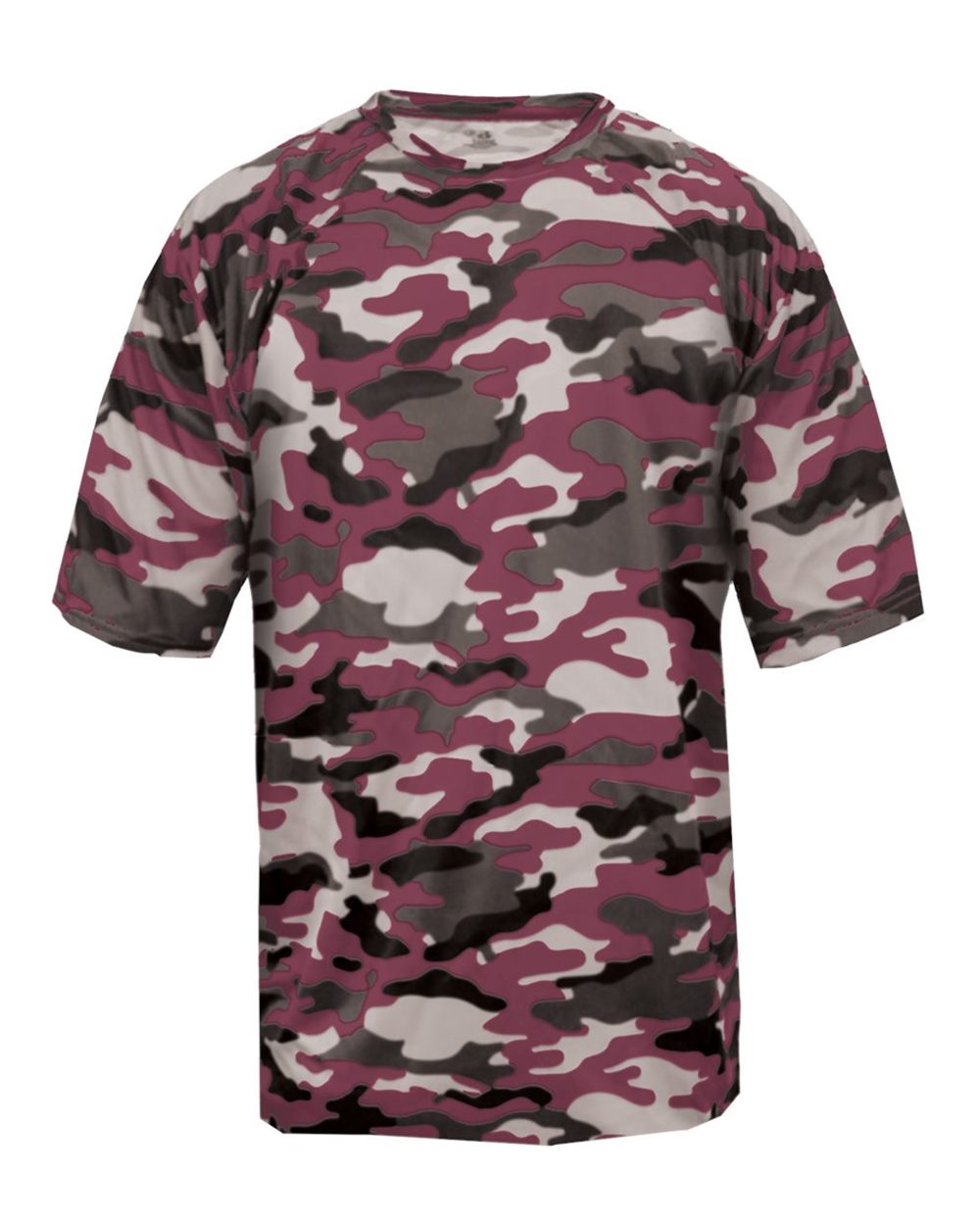 Badger Youth Camo T-Shirt. 2181 - Maroon