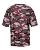 Badger Youth Camo T-Shirt. 2181 - Maroon
