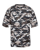Badger Youth Camo T-Shirt. 2181 - Navy