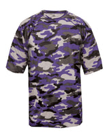 Badger Youth Camo T-Shirt. 2181 - Purple
