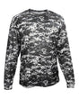 Badger Youth Digital Camo Long Sleeve T-Shirt. 2184 - Black Digital