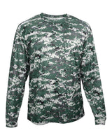 Badger Youth Digital Camo Long Sleeve T-Shirt. 2184 - Forest Digital