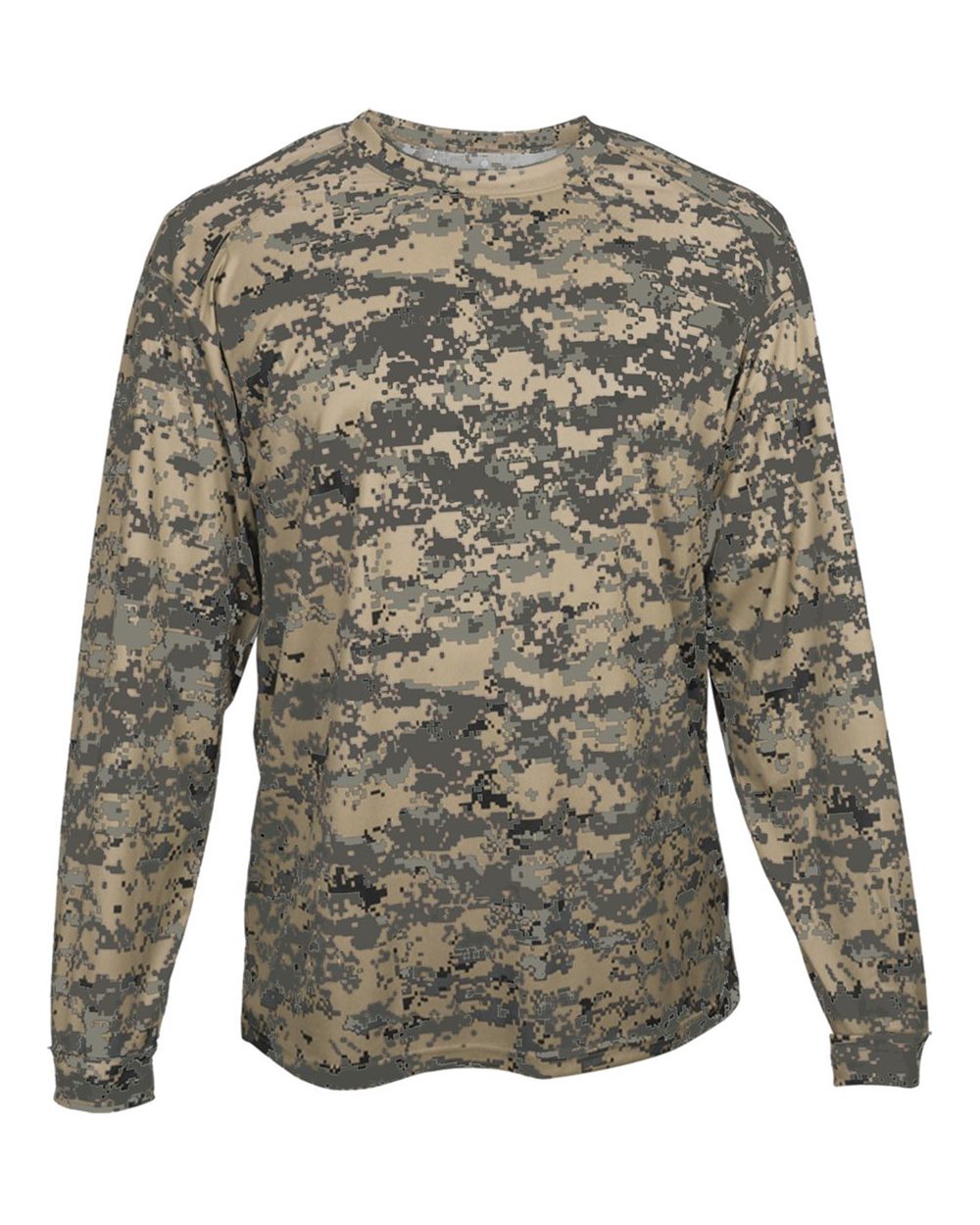 Badger Youth Digital Camo Long Sleeve T-Shirt. 2184 - Sand Digital