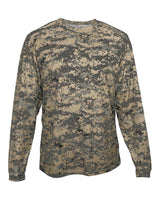 Badger Youth Digital Camo Long Sleeve T-Shirt. 2184 - Sand Digital