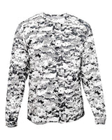 Badger Youth Digital Camo Long Sleeve T-Shirt. 2184 - White Digital