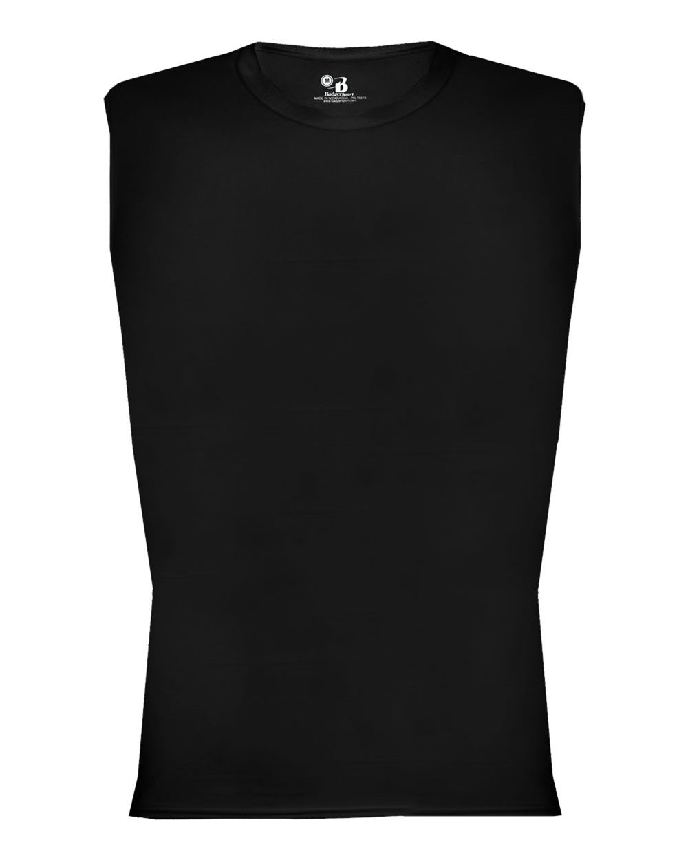 Badger Men's Pro-Compression Sleeveless T-Shirt. 4631 - Black