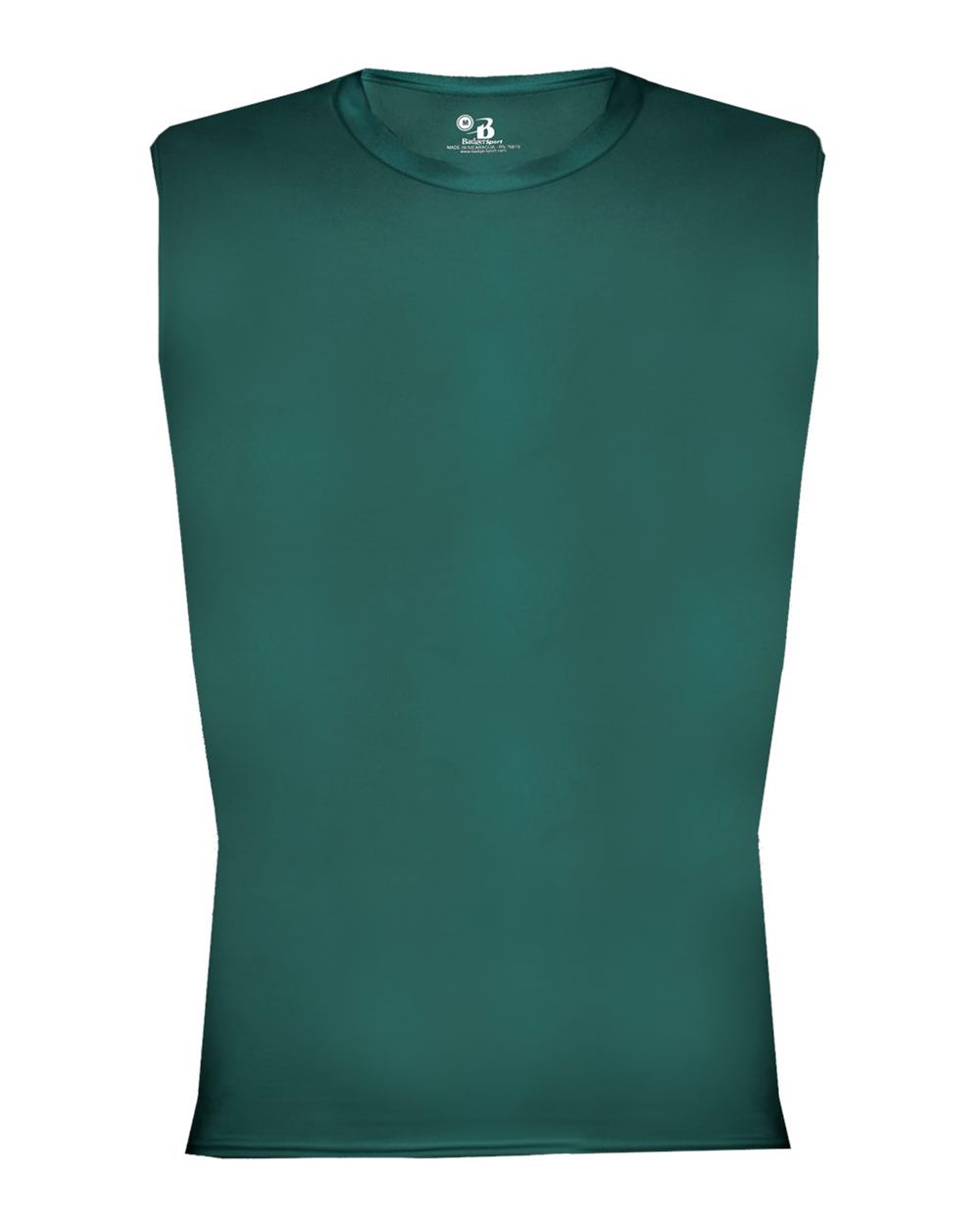 Badger Men's Pro-Compression Sleeveless T-Shirt. 4631 - Forest