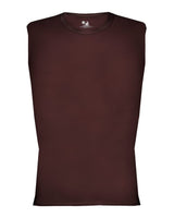Badger Men's Pro-Compression Sleeveless T-Shirt. 4631 - Maroon