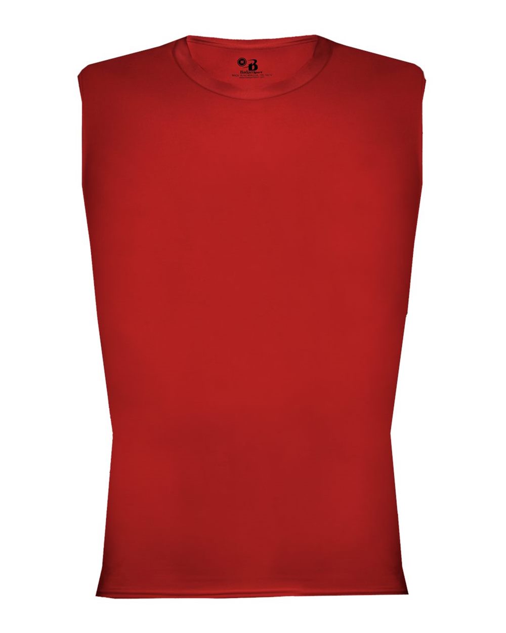 Badger Men's Pro-Compression Sleeveless T-Shirt. 4631 - Red