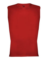 Badger Men's Pro-Compression Sleeveless T-Shirt. 4631 - Red