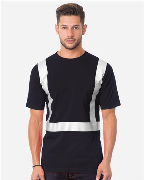 Bayside Unisex USA-Made High Visibility Pocket T-Shirt. 3771
