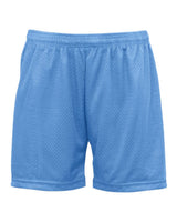 Badger Women's Pro Mesh 5" Solid Liner Shorts. 7216 - Columbia Blue