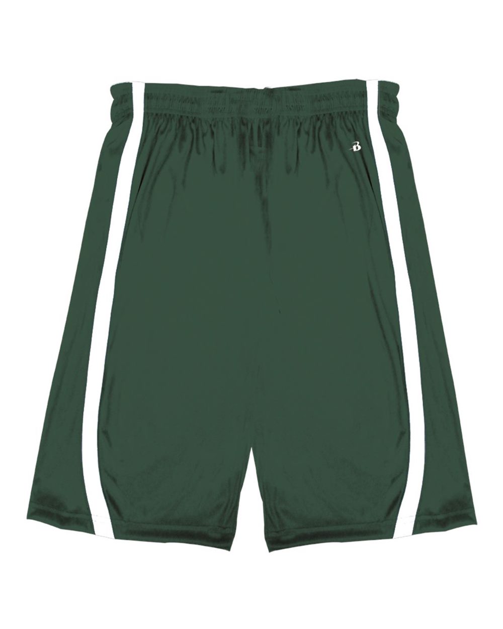 Alleson Athletic Men's B-Core B-Slam Reversible Shorts. 7244 - Forest/ White
