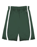 Alleson Athletic Men's B-Core B-Slam Reversible Shorts. 7244 - Forest/ White