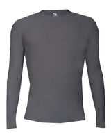 Badger Youth Pro-Compression Long Sleeve T-Shirt. 2605 - Graphite