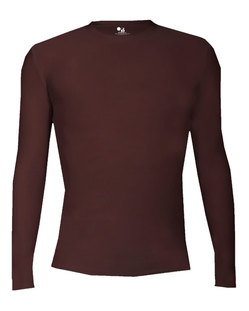 Badger Youth Pro-Compression Long Sleeve T-Shirt. 2605 - Maroon