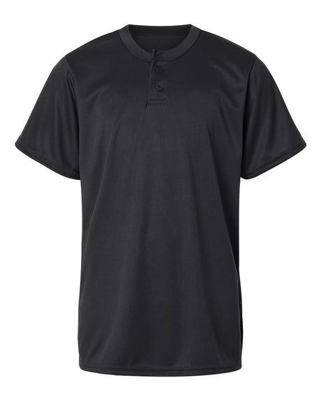 Alleson Athletic Youth B-Core Placket Jersey. 2930 - Black