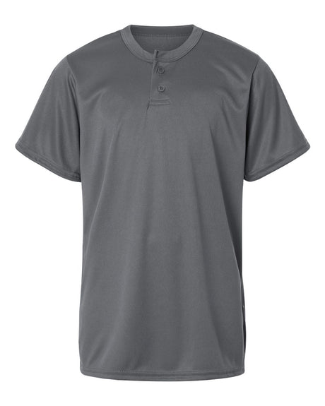 Alleson Athletic Youth B-Core Placket Jersey. 2930 - Graphite