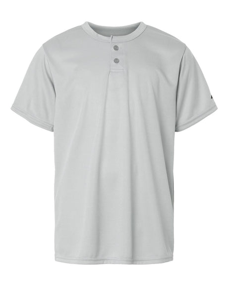 Alleson Athletic Youth B-Core Placket Jersey. 2930 - Silver