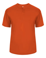 Alleson Athletic Men's B-Core Placket Jersey. 7930 - Burnt Orange