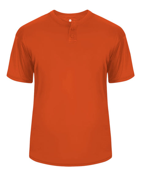 Alleson Athletic Men's B-Core Placket Jersey. 7930 - Burnt Orange