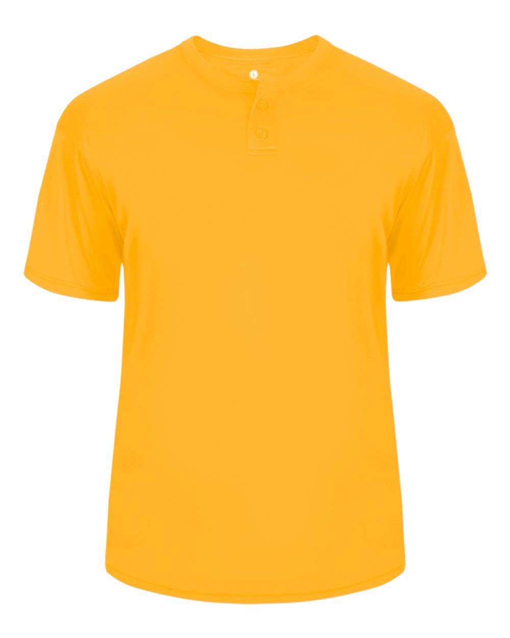 Alleson Athletic Men's B-Core Placket Jersey. 7930 - Gold