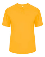 Alleson Athletic Men's B-Core Placket Jersey. 7930 - Gold