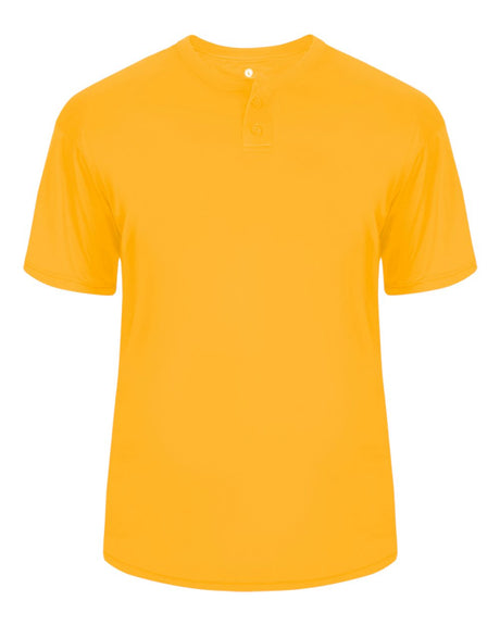 Alleson Athletic Men's B-Core Placket Jersey. 7930 - Gold