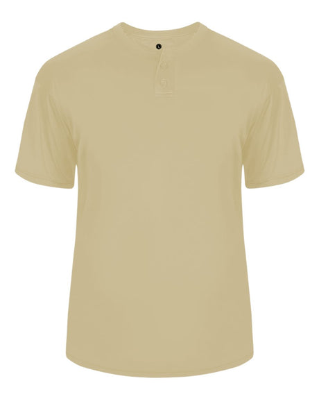 Alleson Athletic Men's B-Core Placket Jersey. 7930 - Vegas Gold