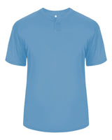 Alleson Athletic Men's B-Core Placket Jersey. 7930 - Columbia Blue
