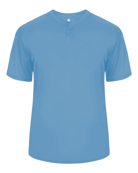 Alleson Athletic Men's B-Core Placket Jersey. 7930 - Columbia Blue